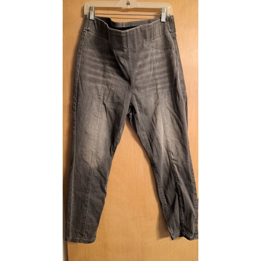 Simply Vera Wang Pull On Stretch Denim Pants Jeans Gray Skinny Women's 18‎ S